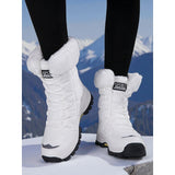 Katherine | Cozy Fur-Trimmed Lace-Up Snow Boots
