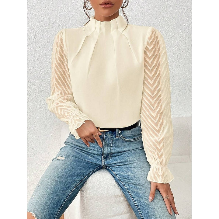 Patricia | Refined High-Neck Blouse