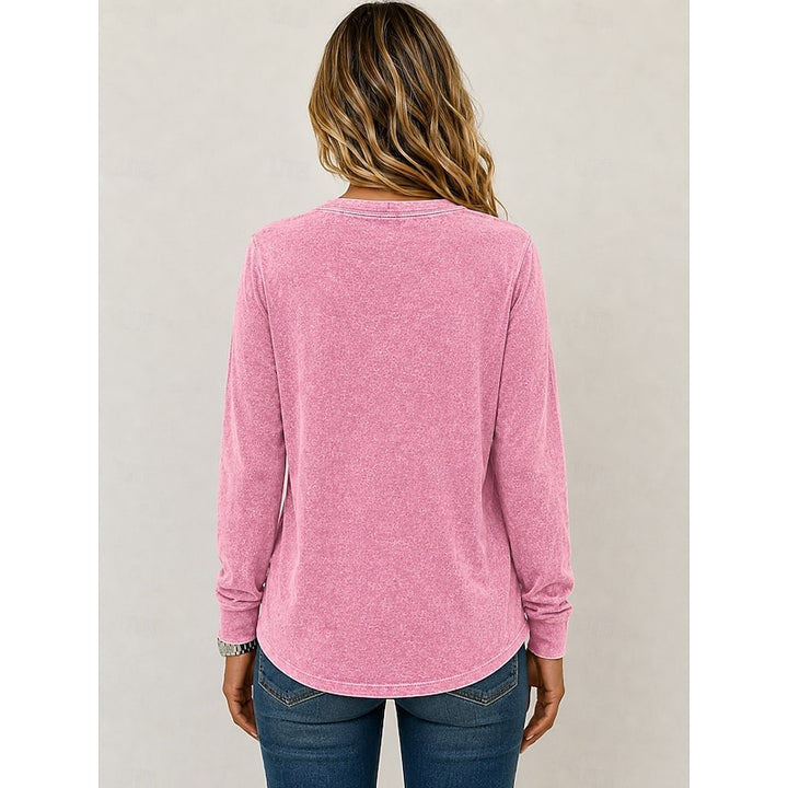 Elaine | Relaxed Button Henley Top