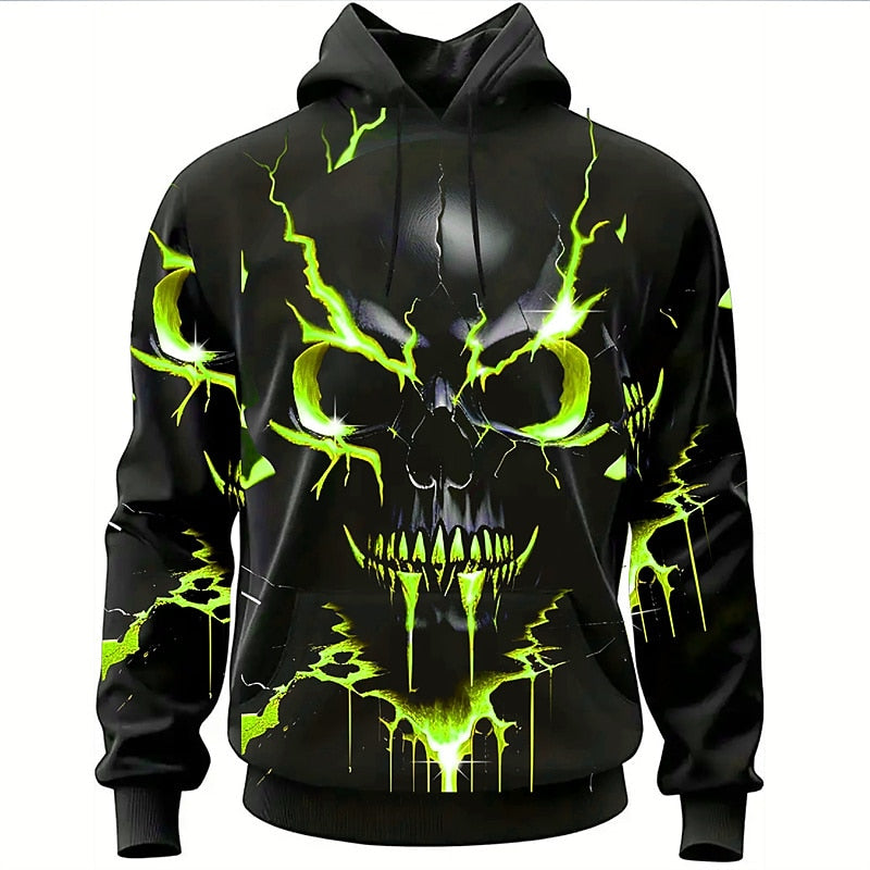Dorian | Halloween Skull Graphic Hoodie