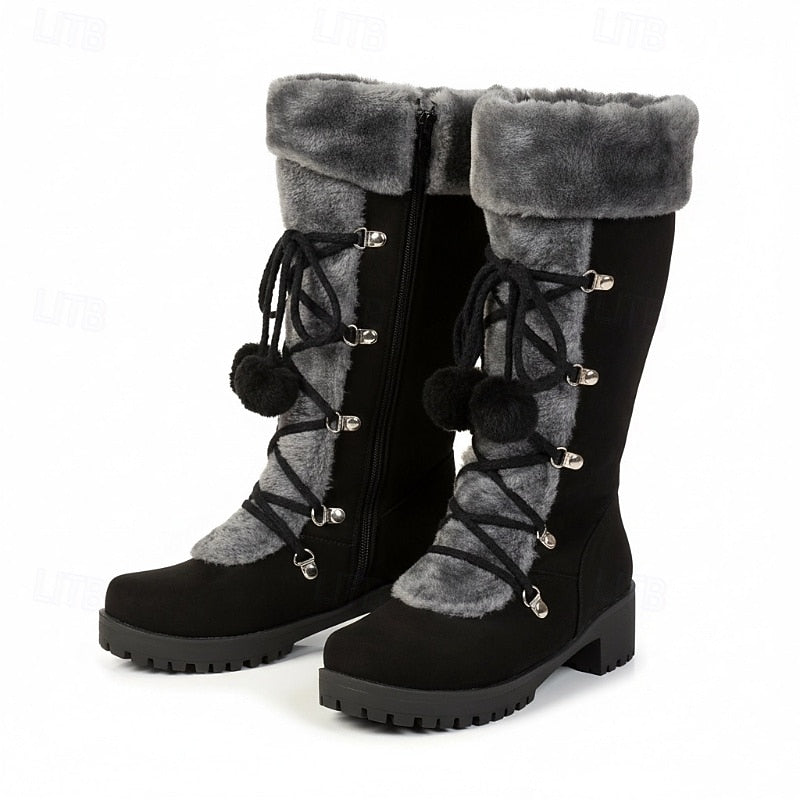 Wendy | Cozy Lace-Up Winter Boots