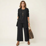 Elowen | Refined Draped Three-Piece Set