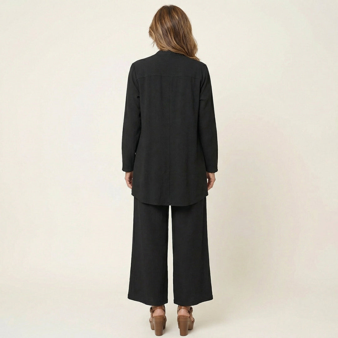Elowen | Refined Draped Three-Piece Set