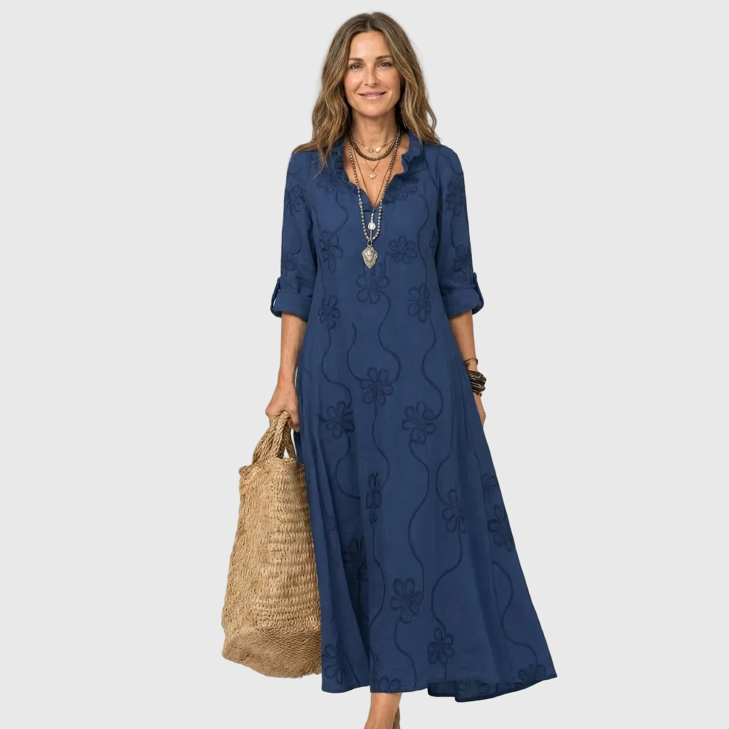 Freya | Relaxed Shirt Midi Dress