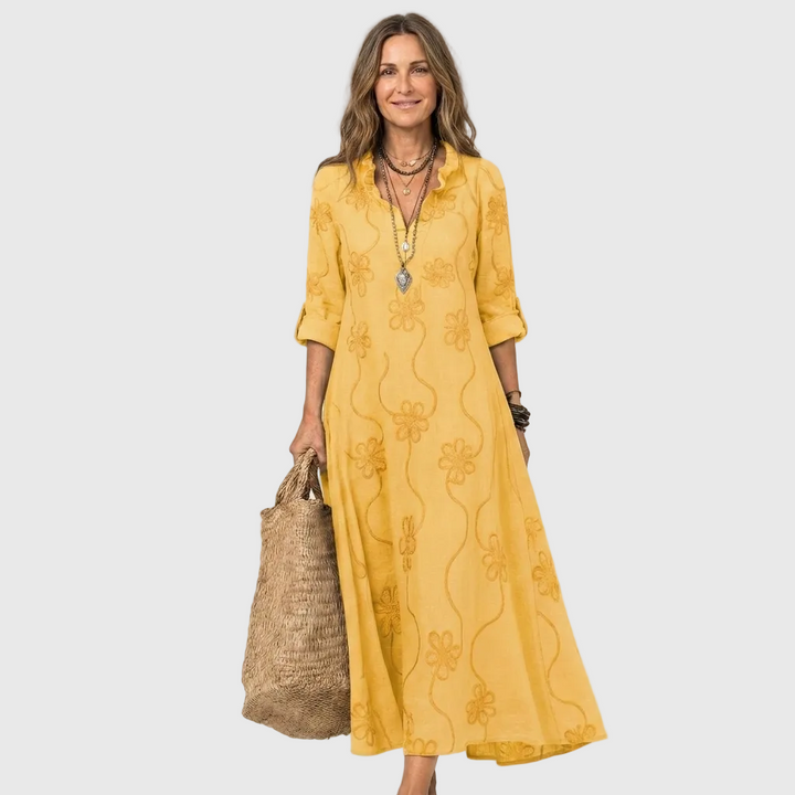 Eloisa | Relaxed Shirt Midi Dress