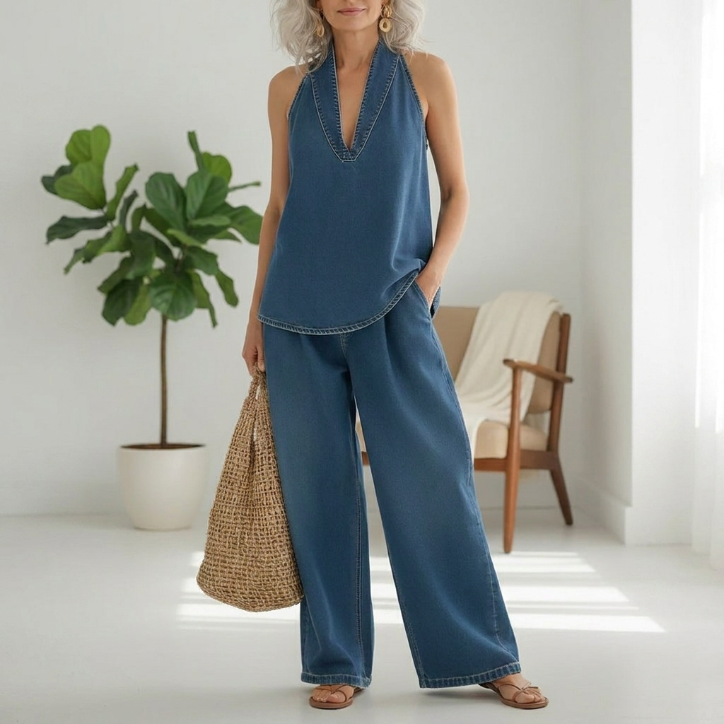 Paige | Relaxed Wide-Leg Two-Piece Set