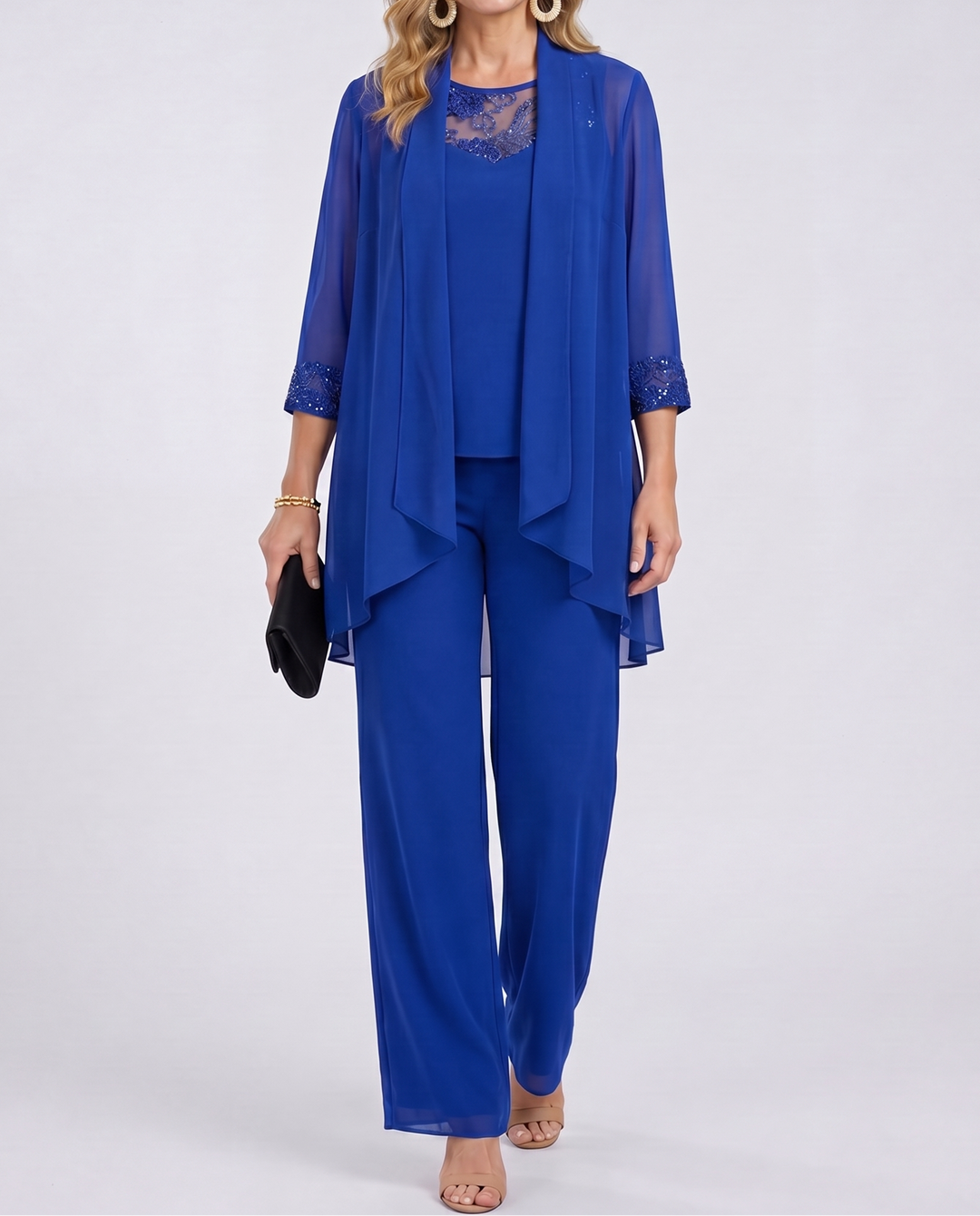 Evelyn | Flowing Wide-Leg Two-Piece Set