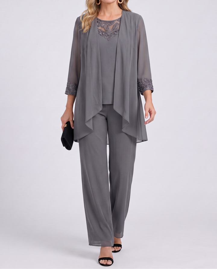 Evelyn | Flowing Three-Piece Evening Set