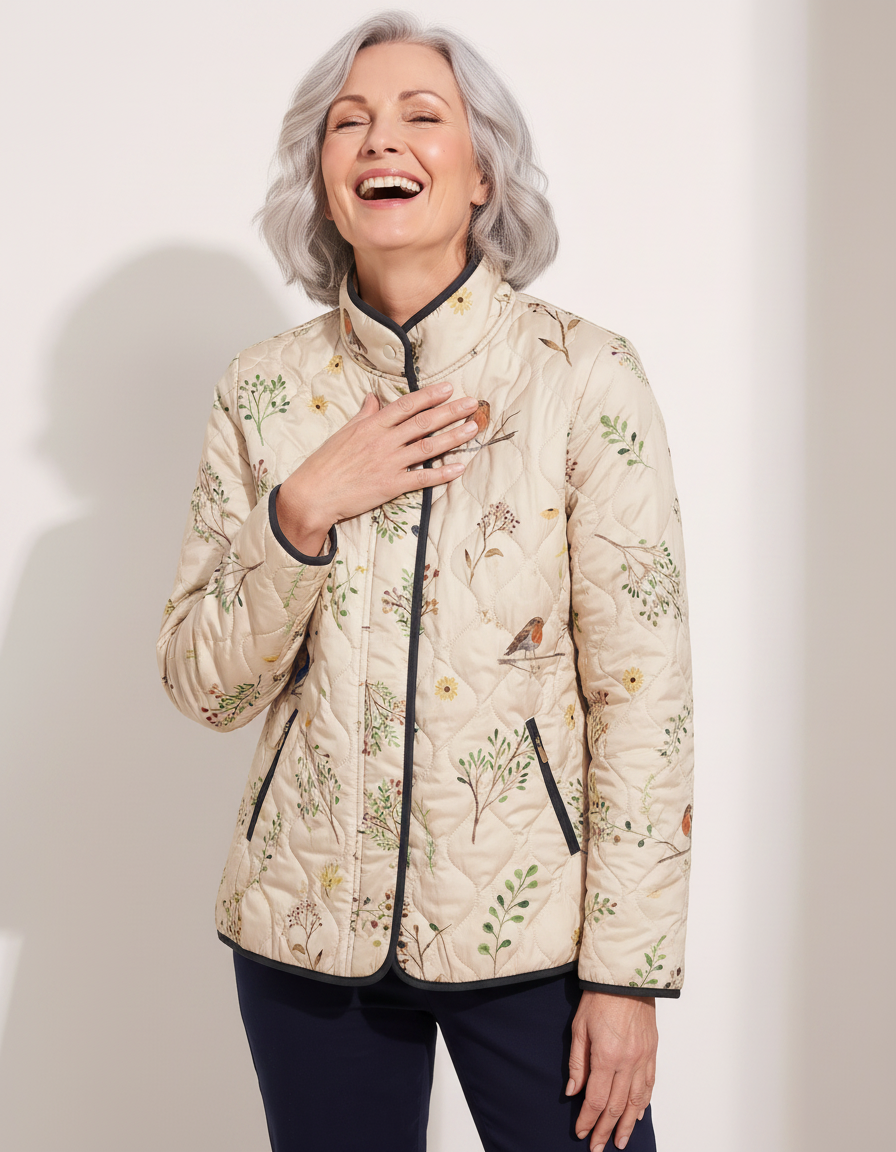 Emilia | Meadow Print Quilted Jacket