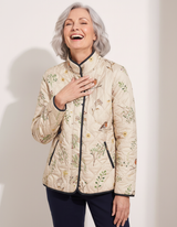 Emilia | Meadow Print Quilted Jacket