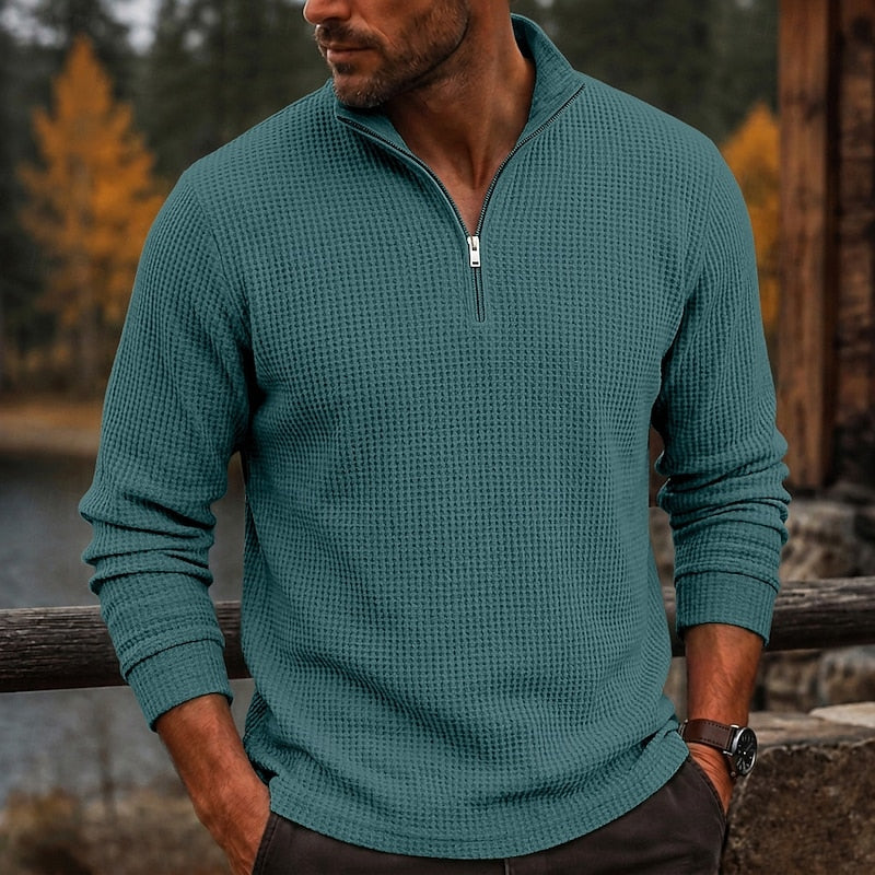 Sullivan | Textured Quarter-Zip Pullover