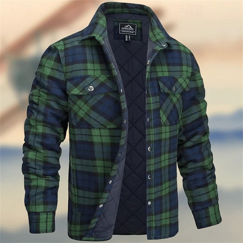 Wyatt | Insulated Plaid Shirt Jacket