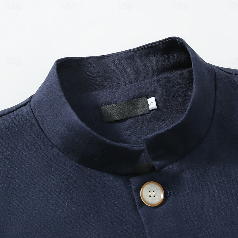 Edmund | Stand-Collar Button Jacket