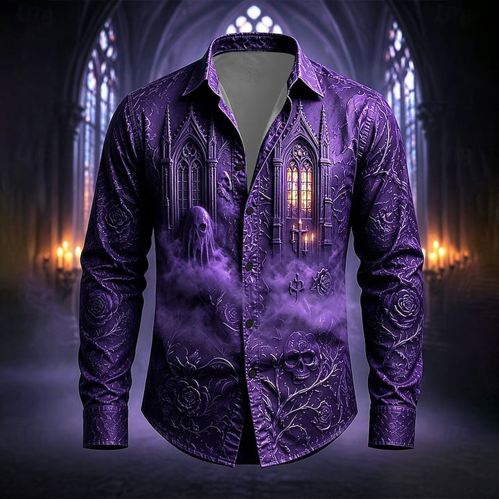 Ronan | Gothic Cathedral Halloween Shirt