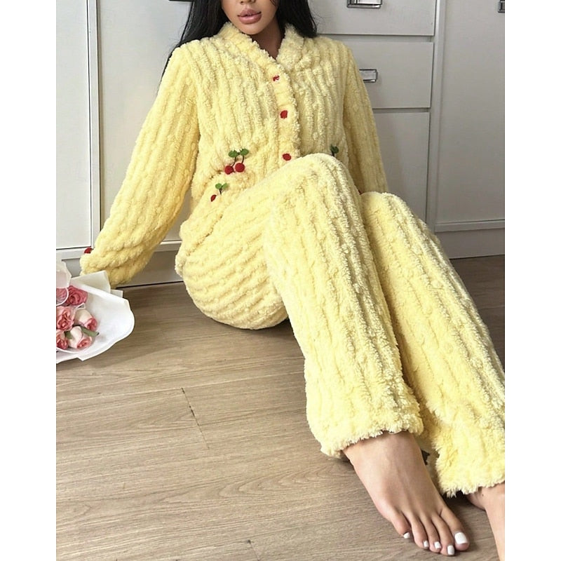 Helena | Cozy Cherry Two-Piece Set