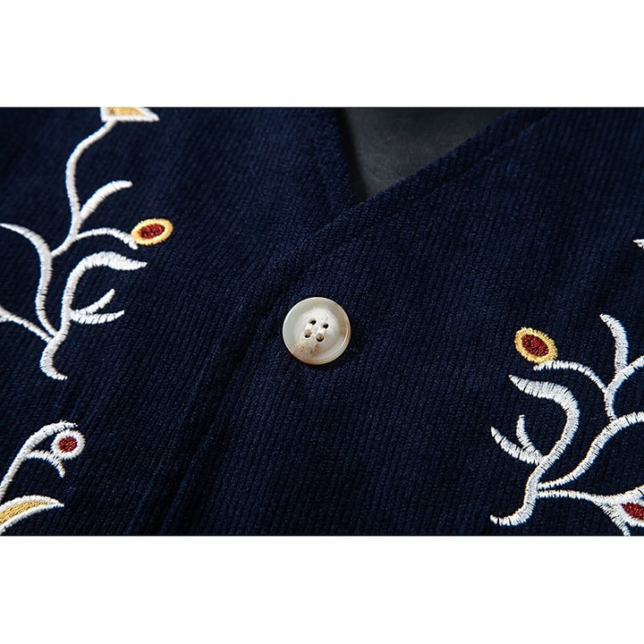 Harvey | Floral Embroidered Vest