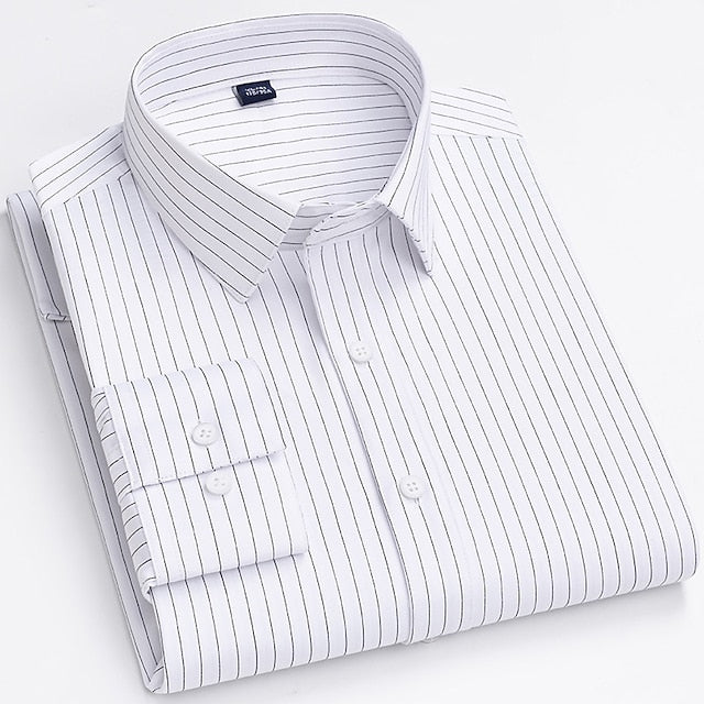 Henry | Men's Non-Iron Striped Long Sleeve Shirt