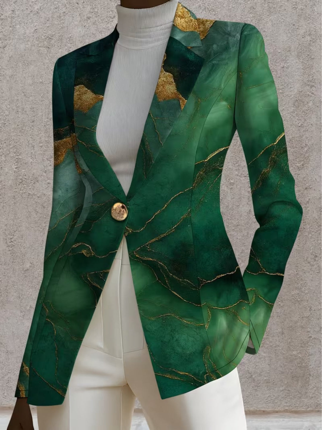 Celestine | Marble-Print Tailored Blazer