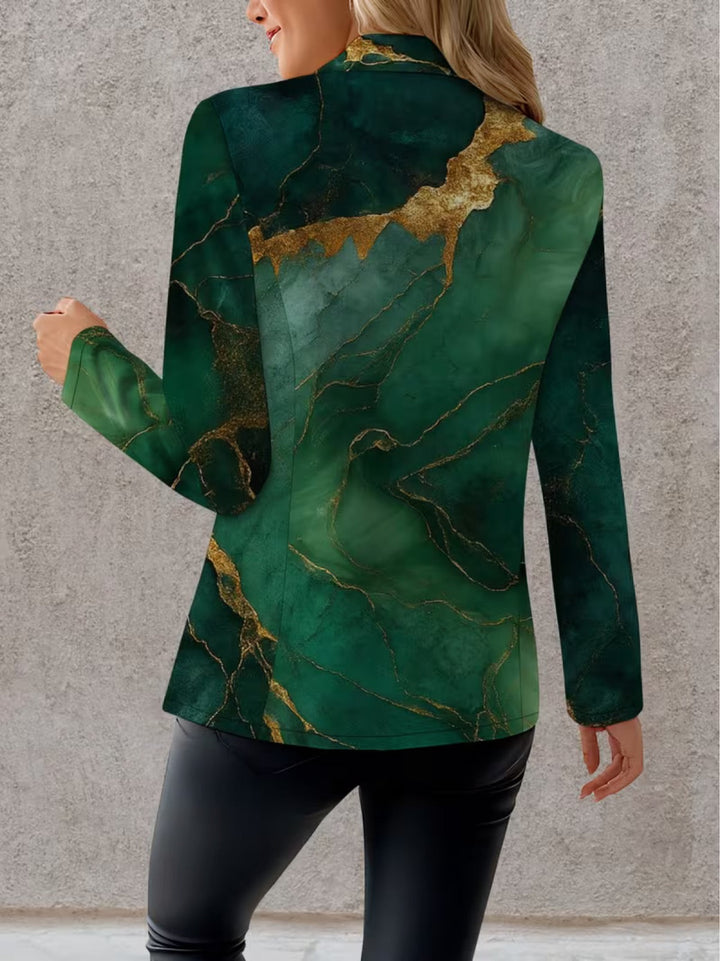 Celestine | Marble-Print Tailored Blazer