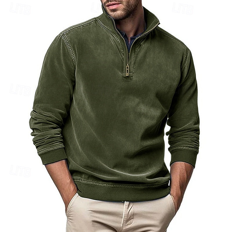 Donovan | Quarter-Zip Stand-Collar Sweatshirt