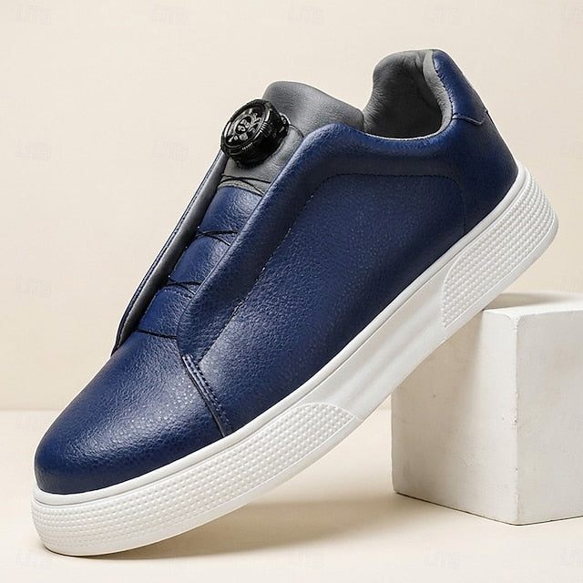 Ronald | Men's Minimalist Slip-On Leather Sneakers