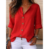 Rosalie | Relaxed Button-Front Blouse