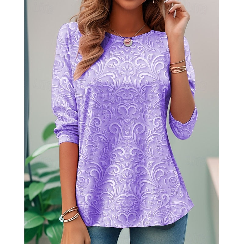 Diane | Elegant Floral Tunic