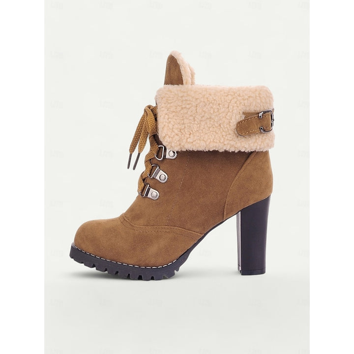 Juliette | Cozy Lace-Up Heeled Winter Boots