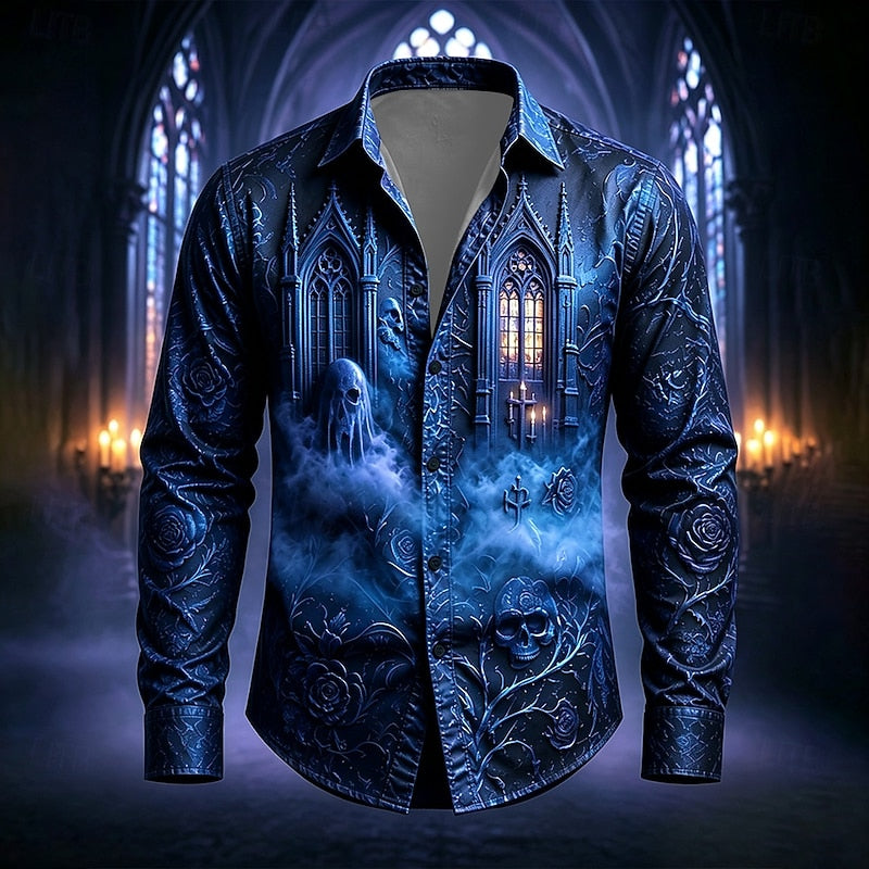 Ronan | Gothic Cathedral Halloween Shirt