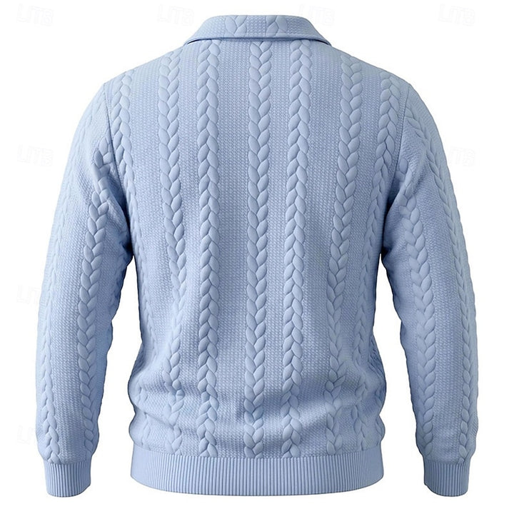 Donovan | Textured Quarter-Zip Sweater