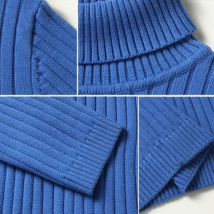 Dominic | Ribbed High-Neck Sweater