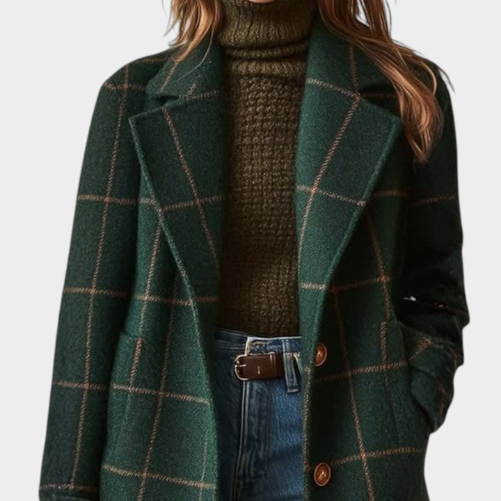 Ingrid | Classic Check Autumn Coat