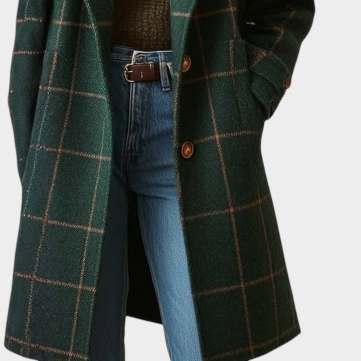 Ingrid | Classic Check Autumn Coat