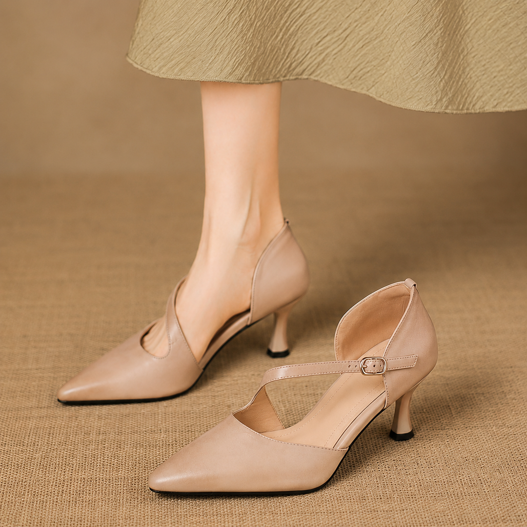 Bellamy | Elegant Crossover Strap Heels