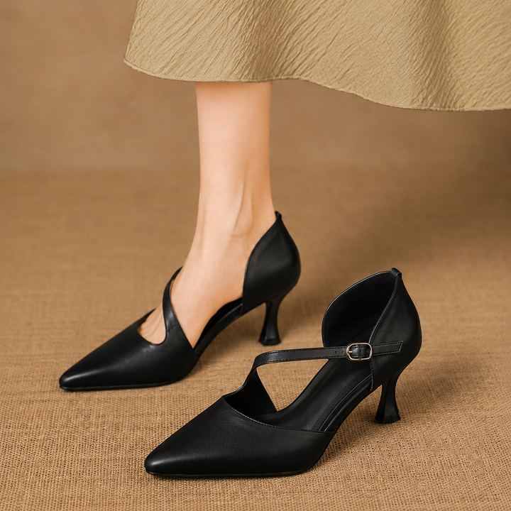 Bellamy | Elegant Crossover Strap Heels