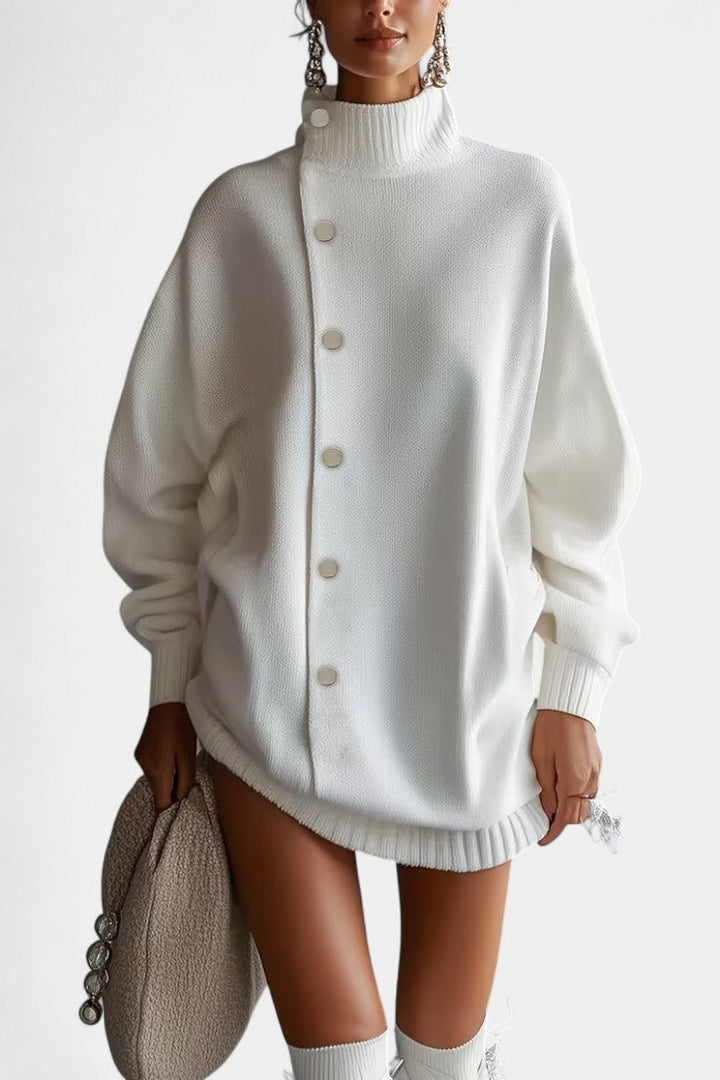 Sybil | Relaxed High-Neck Cardigan