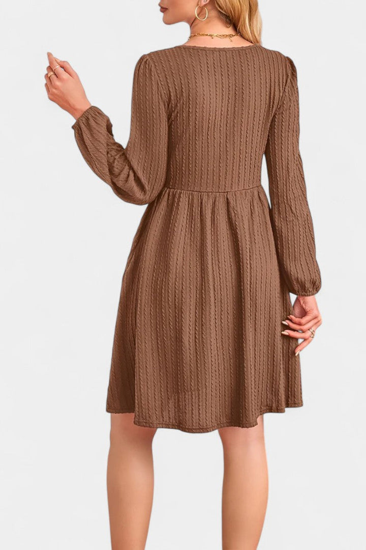 Elizabeth | Textured A-Line Dress
