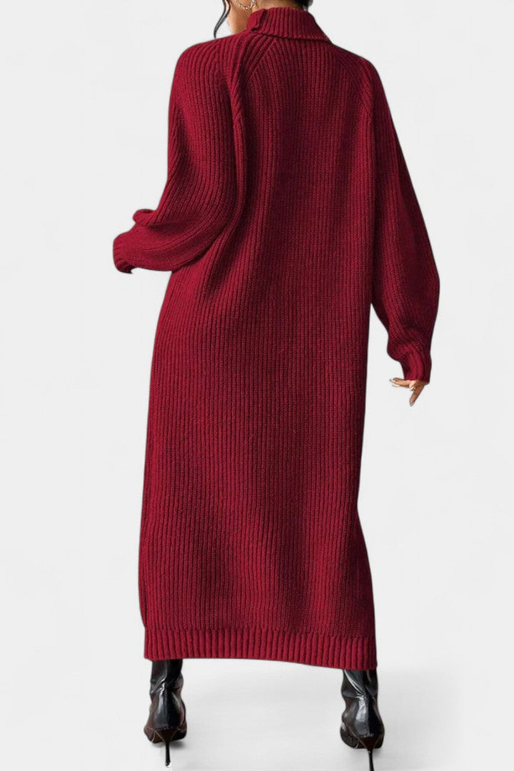Helene | Cozy Turtleneck Midi Dress