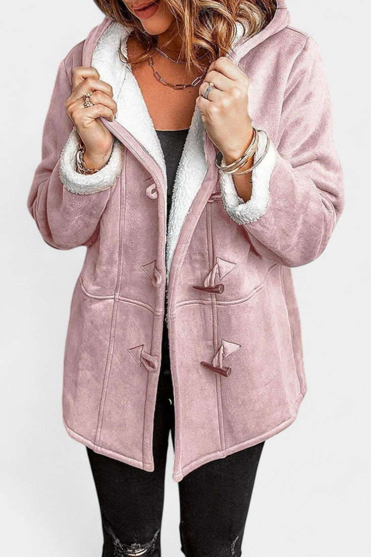 Delphinia | Cozy Hooded Toggle Coat