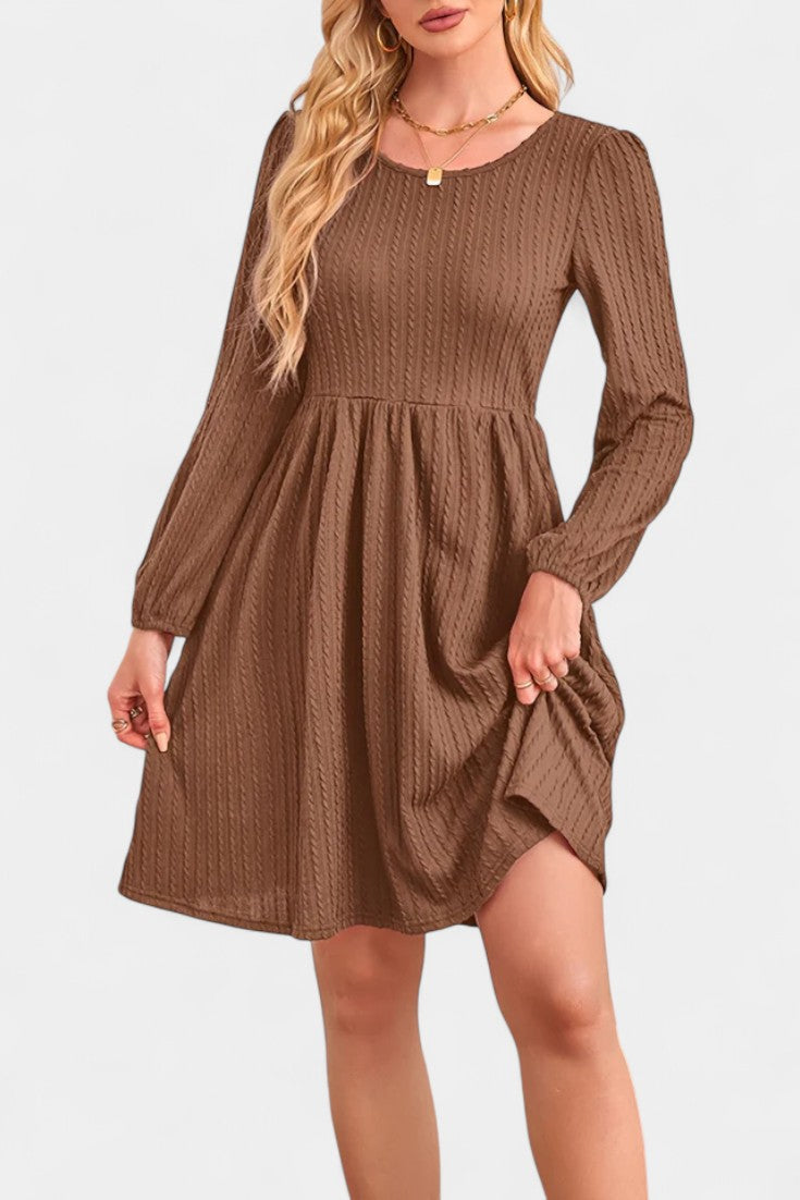 Elizabeth | Textured A-Line Dress