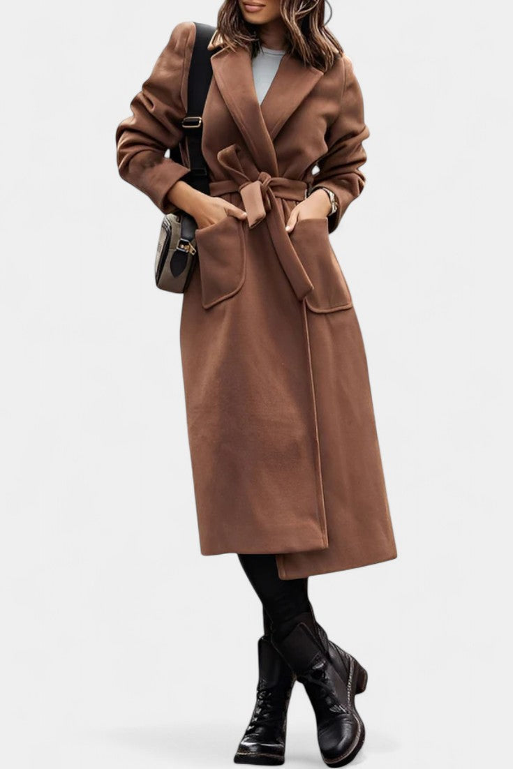 Brigitte | Belted Longline Coat