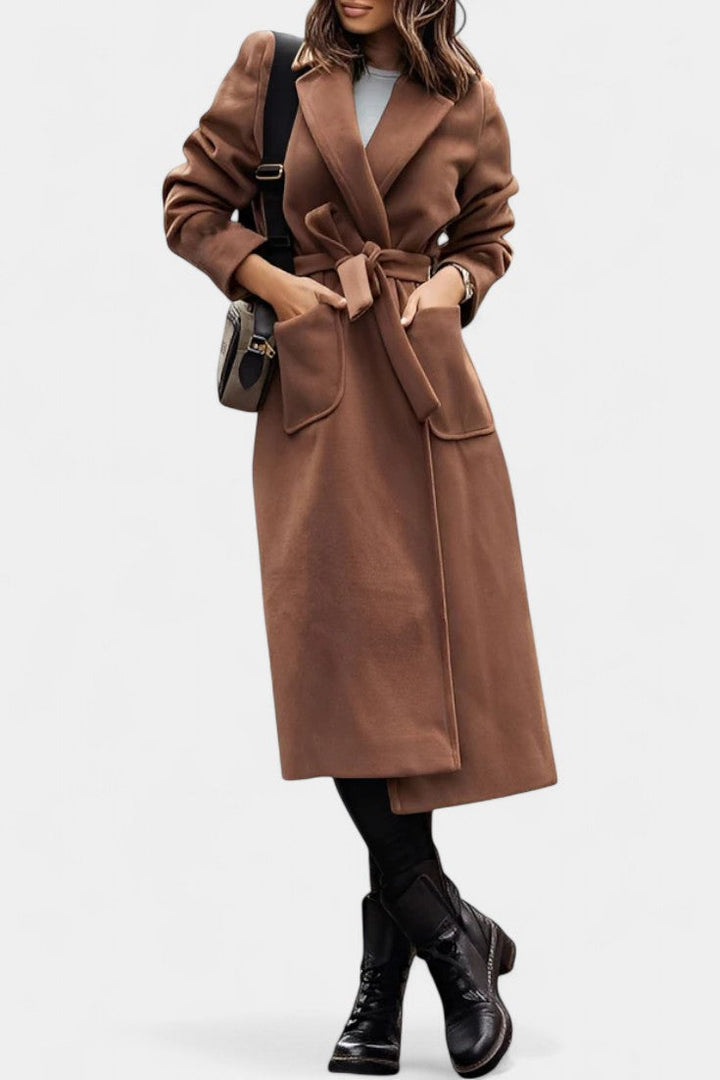Brigitte | Belted Longline Coat