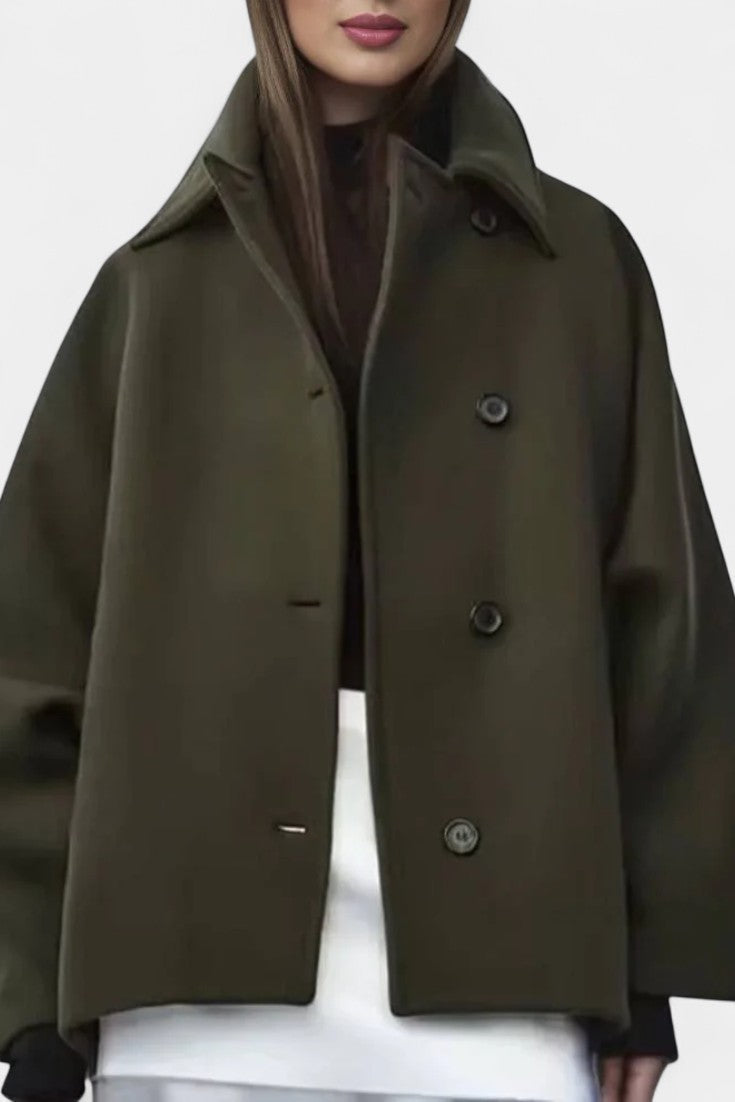 Thora | Draped Batwing Coat