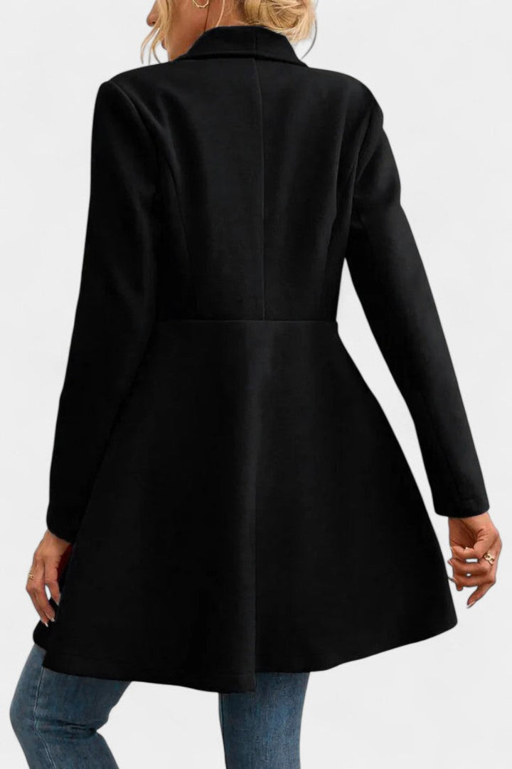 Josette | Tailored Peplum Coat with Lapel