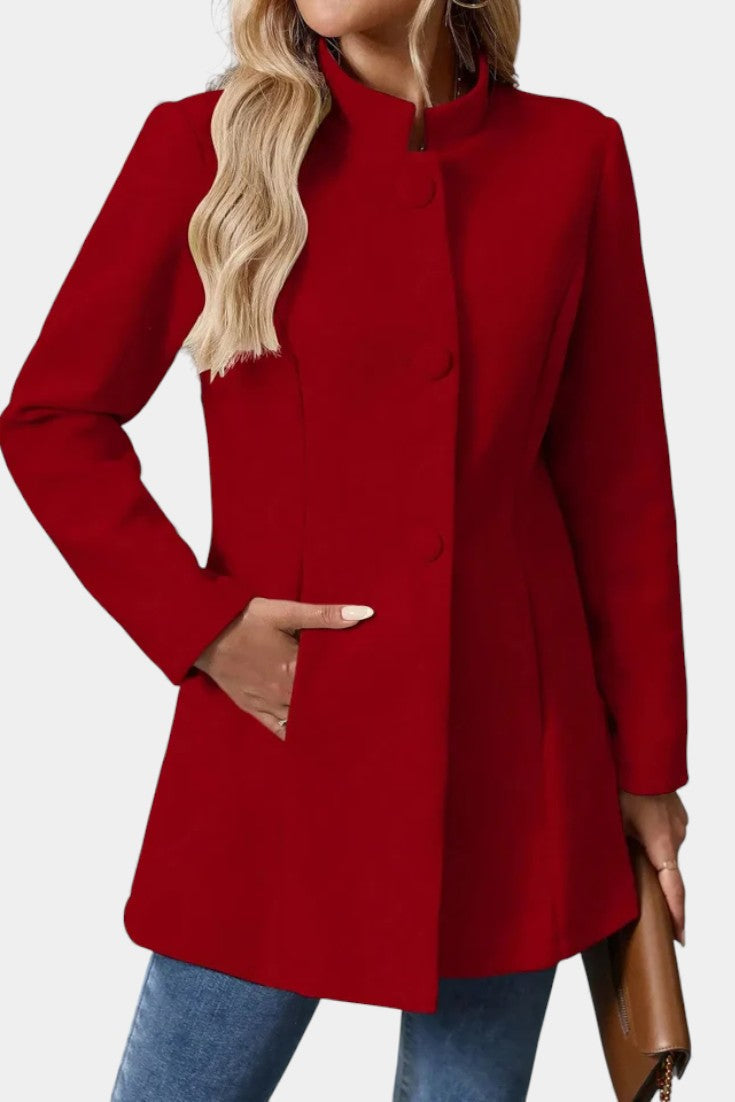Vivian | Stand-Collar Longline Coat