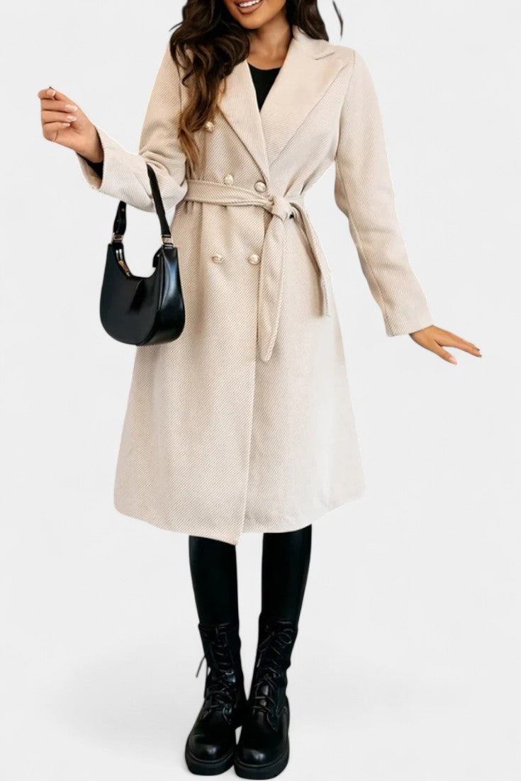 Julia | Belted Double-Breasted Coat