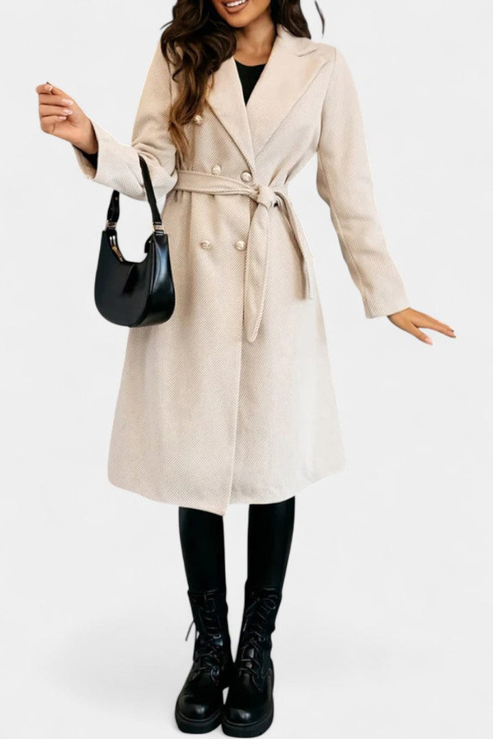 Julia | Belted Double-Breasted Coat