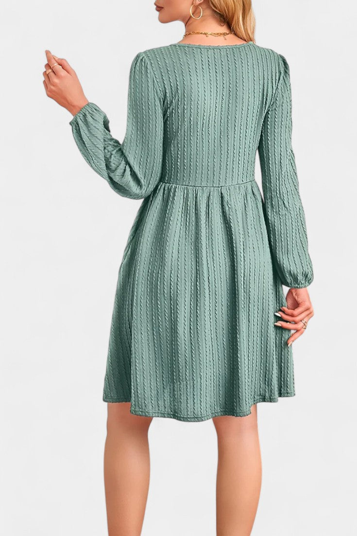 Elizabeth | Textured A-Line Dress