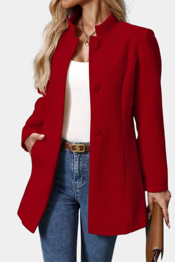 Eugenie | Tailored High-Collar Coat