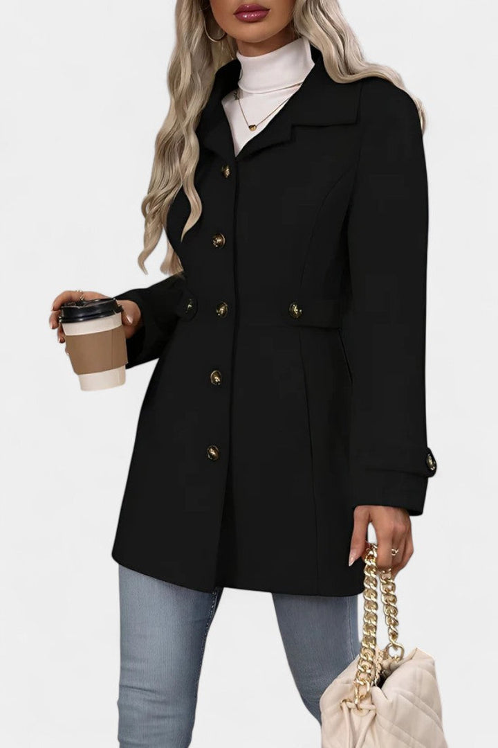 Margery | Tailored Button-Front Coat